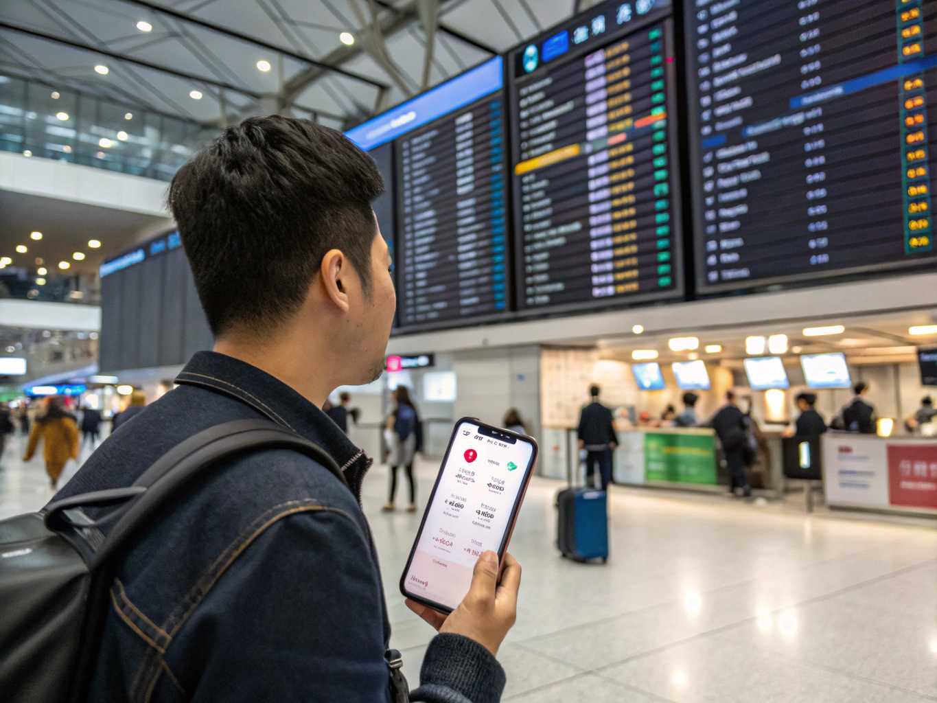 Narita Airport Terminal 1 eSIM speed test station